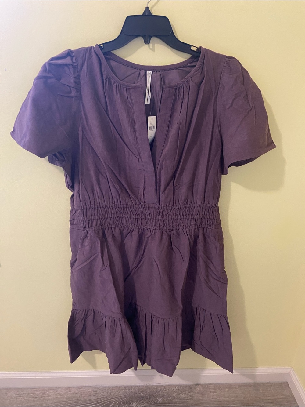 Anthropologie Somerset Short-Sleeved Corduroy Dress